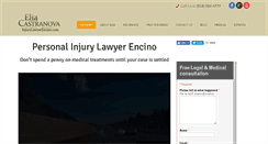 Desktop Screenshot of injurylawyerencino.com